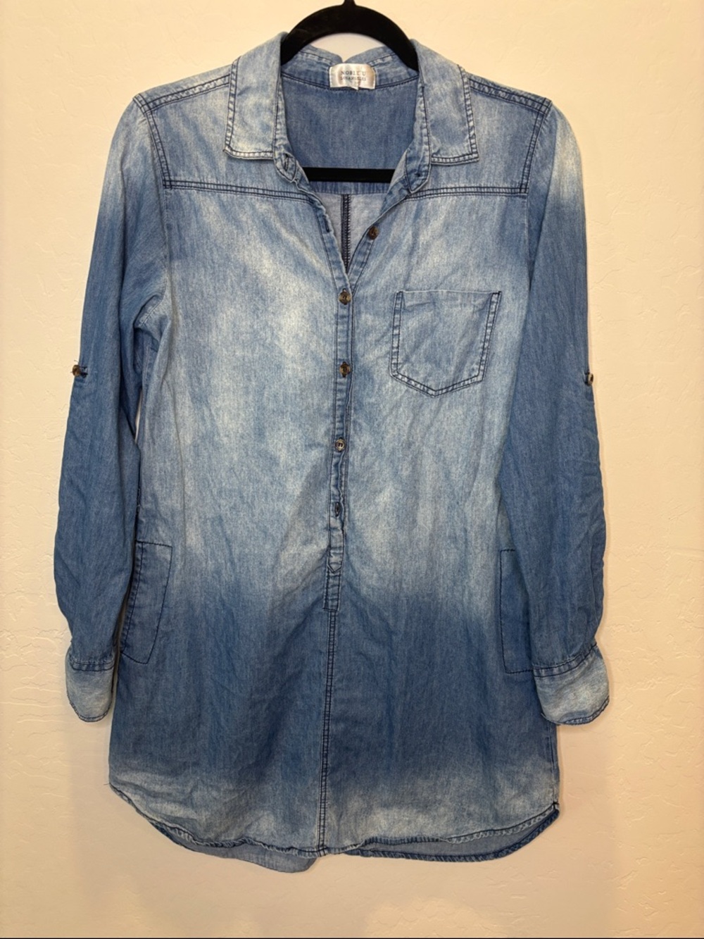 Noble U Light Blue Denim Mini Dress